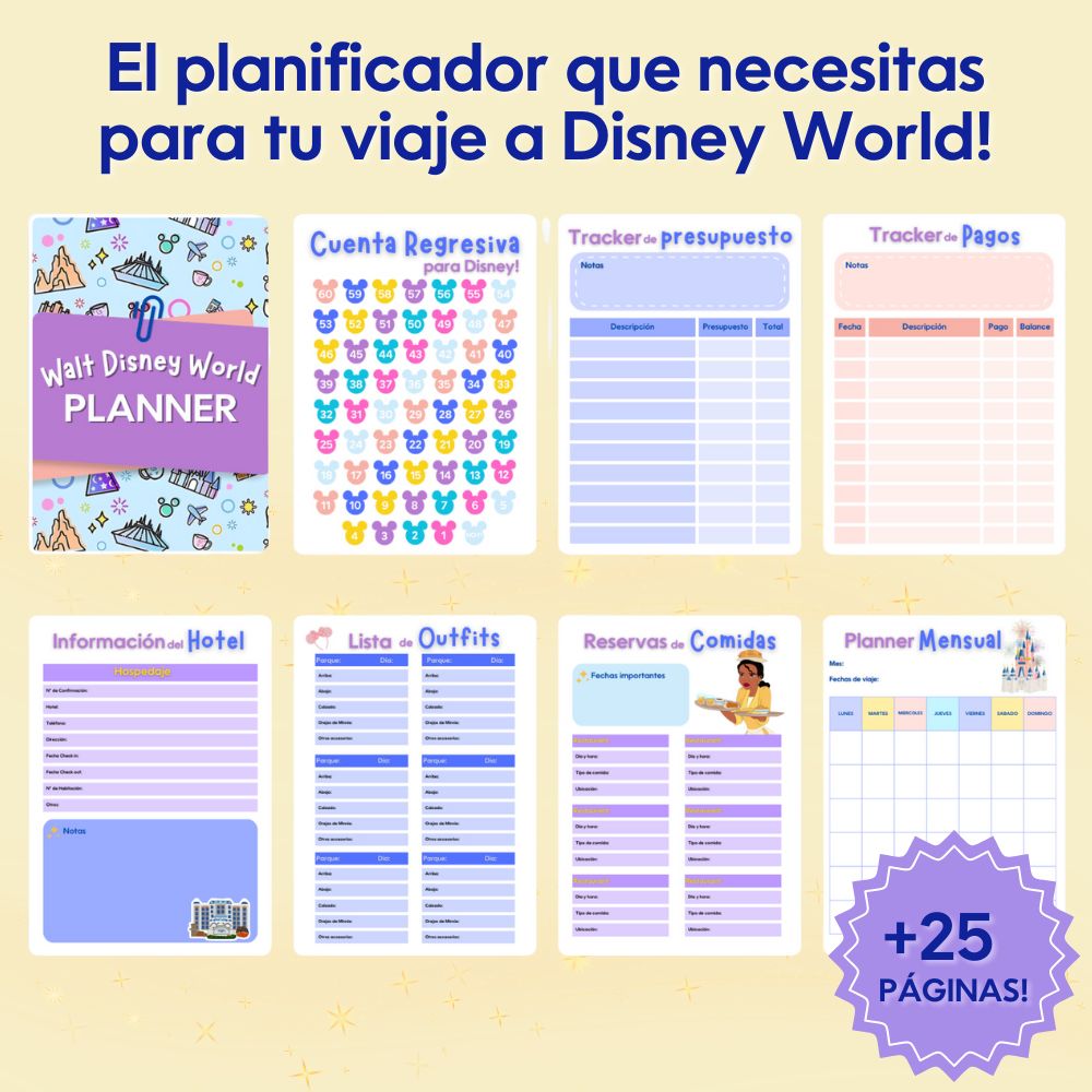 Pack de Guías + Disney Planner
