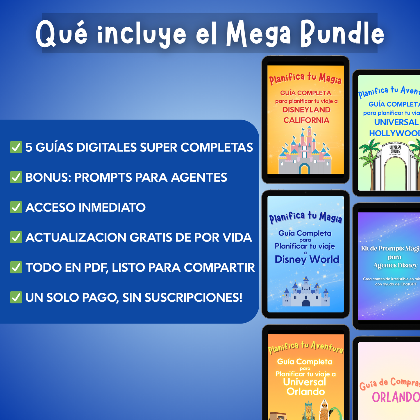 Mega Bundle para Agentes Disney y Universal