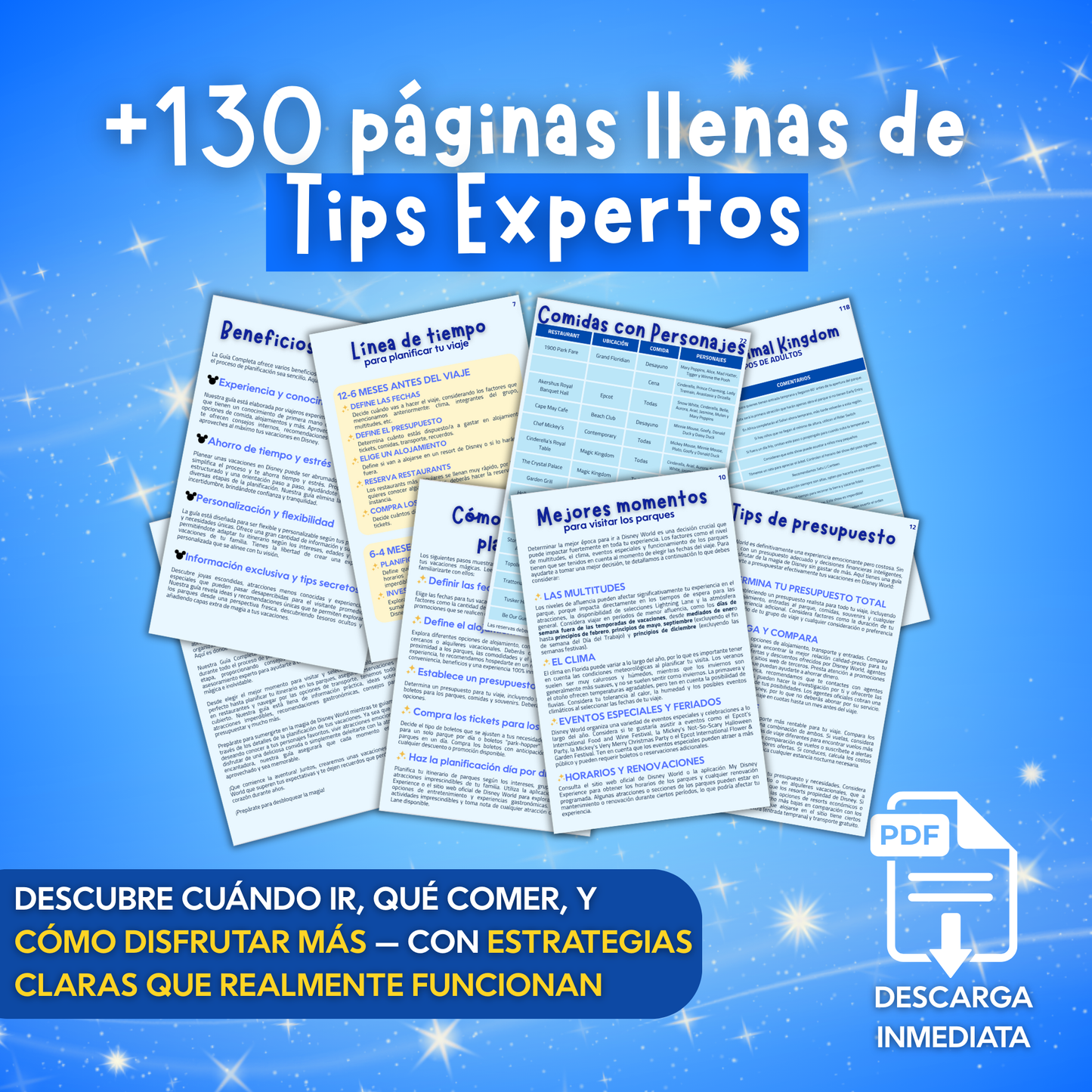 Pack de Guías + Disney Planner