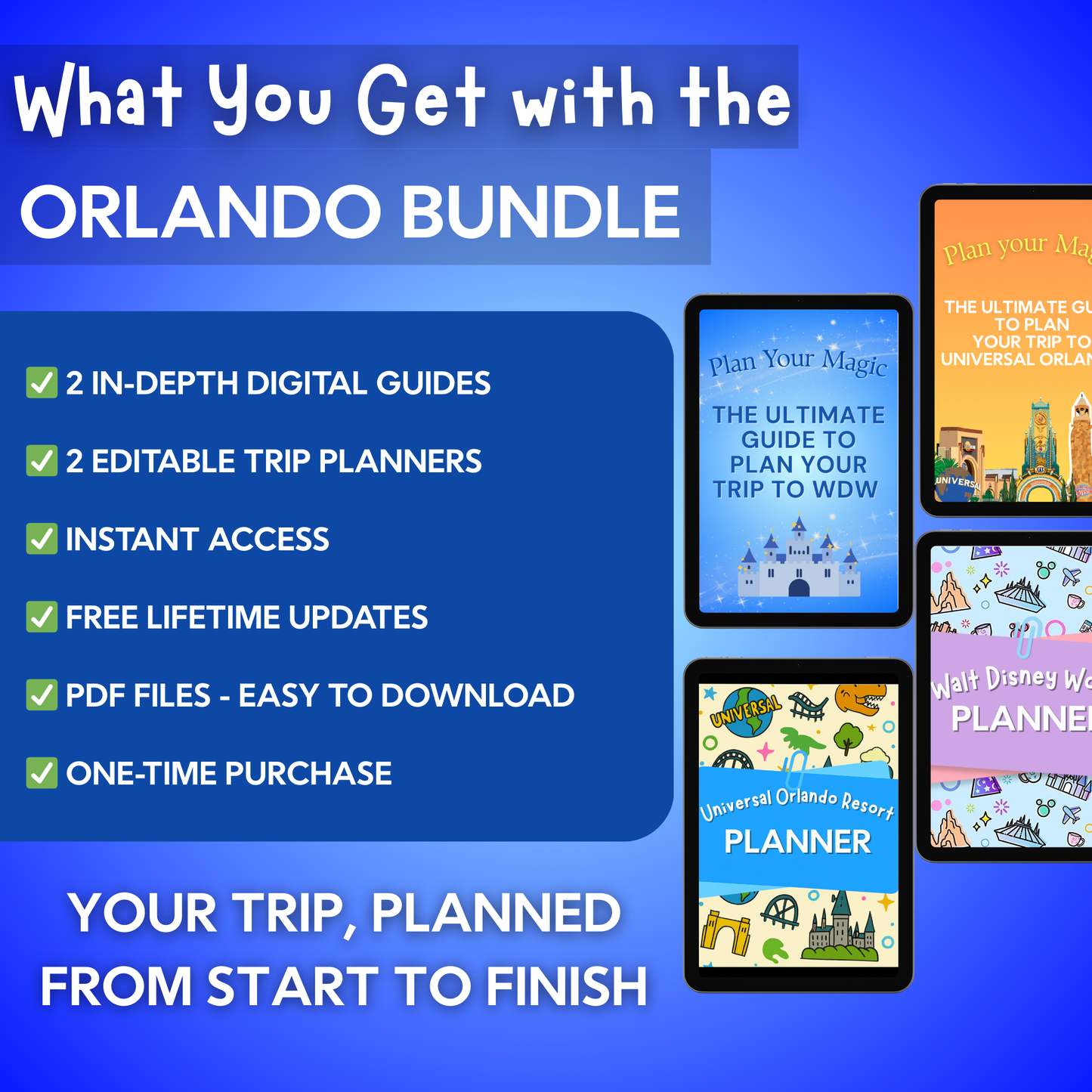 Orlando Bundle: Disney & Universal Guides + Planners