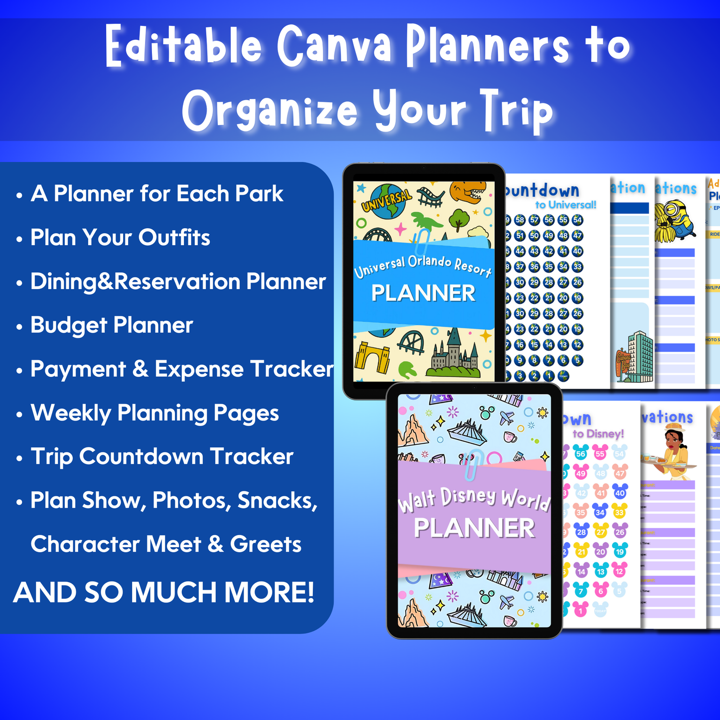 Orlando Bundle: Disney & Universal Guides + Planners