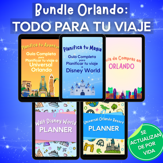 Bundle Orlando: Guías + Planners Disney y Universal
