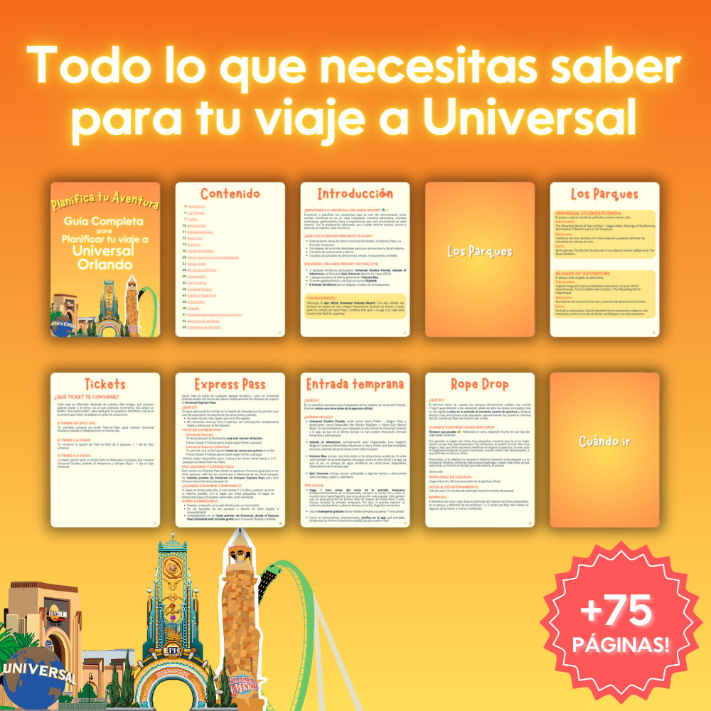 Pack de Guías para Disney y Universal