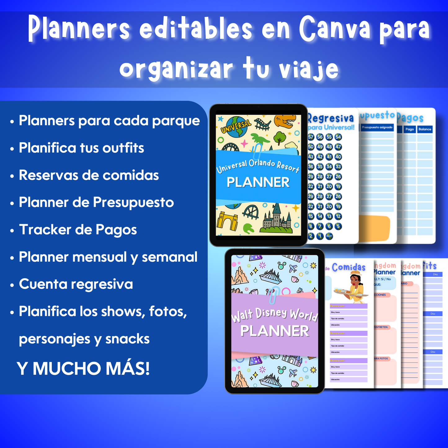 Bundle Orlando: Guías + Planners Disney y Universal