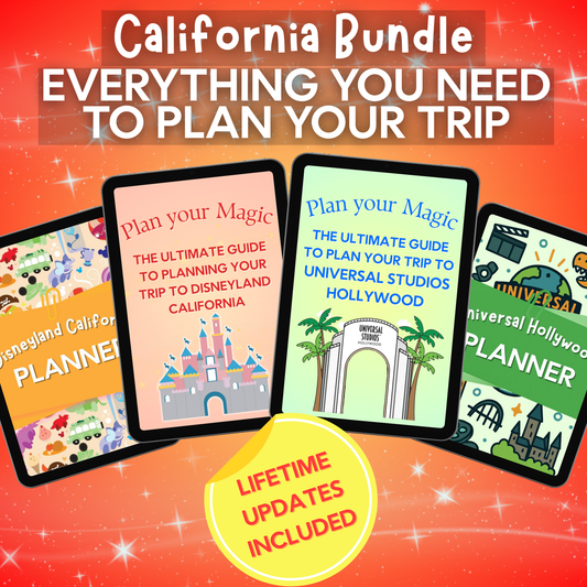 California Bundle: Disney & Universal Guides + Planners