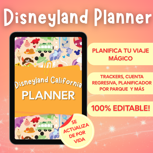 Disneyland California Planner