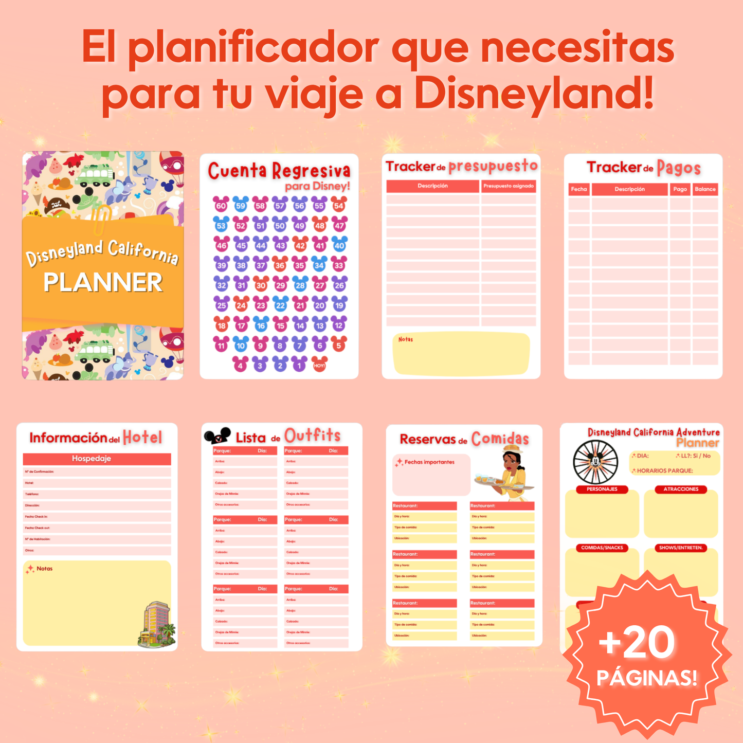 Disneyland California Planner